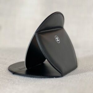 🆕 CHANEL Black Leather Compact Mirror